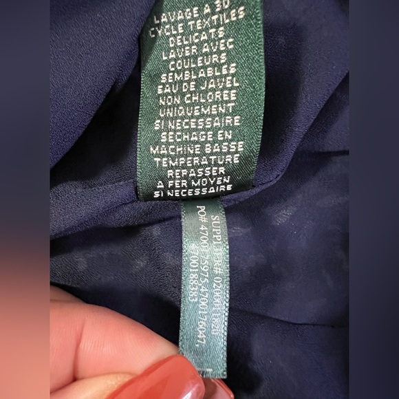 Lauren Ralph Lauren Mini Skirt Womens  size‎ 4 Blue Geometric - Picture 7 of 9